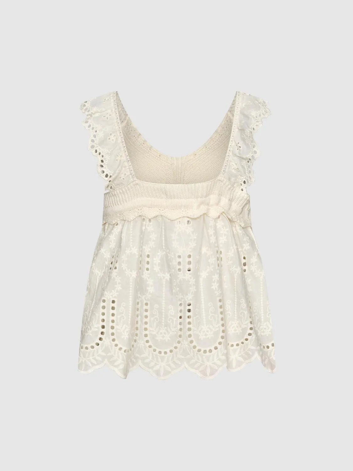 Eyelet Lace Blouses sold by Urban Revivo product image thumbnail 2