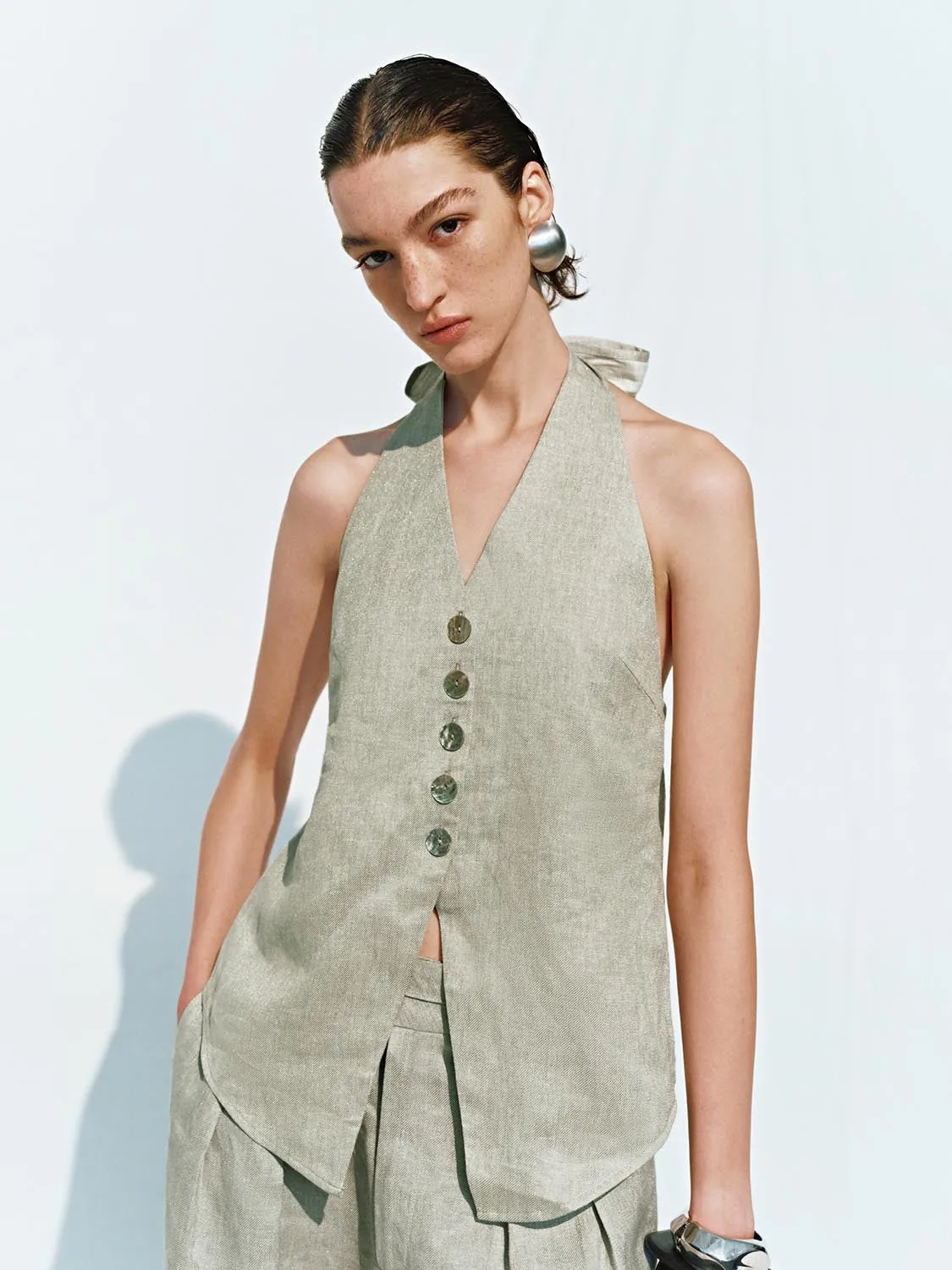 Halter Neck Waistcoats sold by Urban Revivo