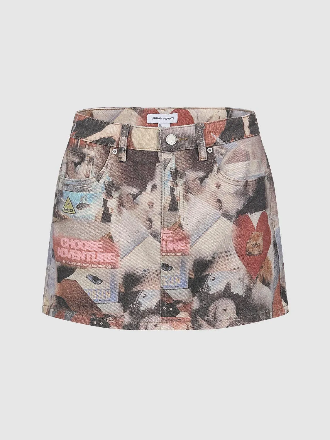 Mini Denim Skirts sold by Urban Revivo product image thumbnail 3