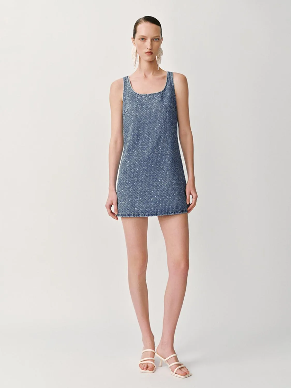Sleeveless Denim Dresses sold by Urban Revivo product image thumbnail 4