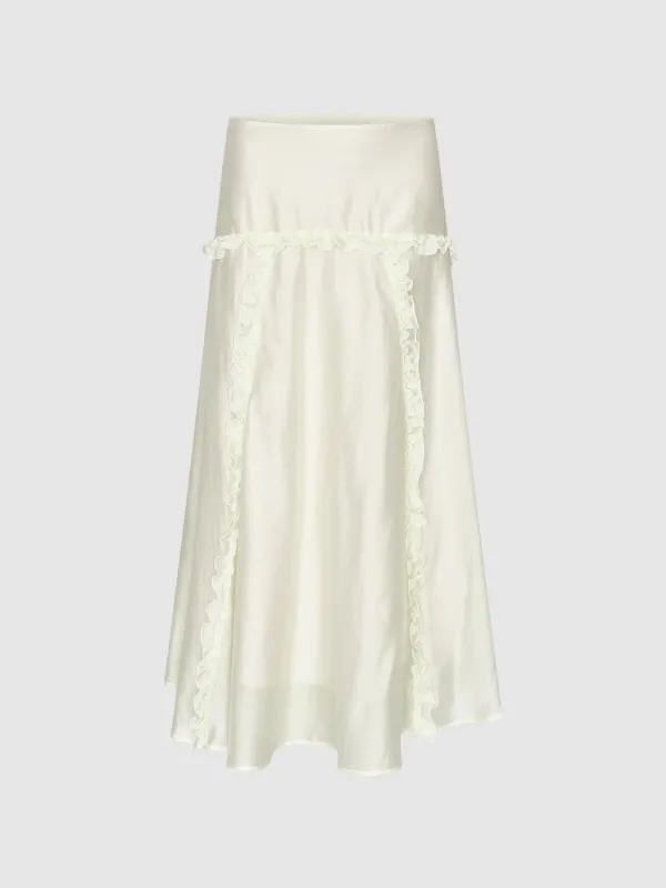 Slip Ruffle Maxi Skirts sold by Urban Revivo