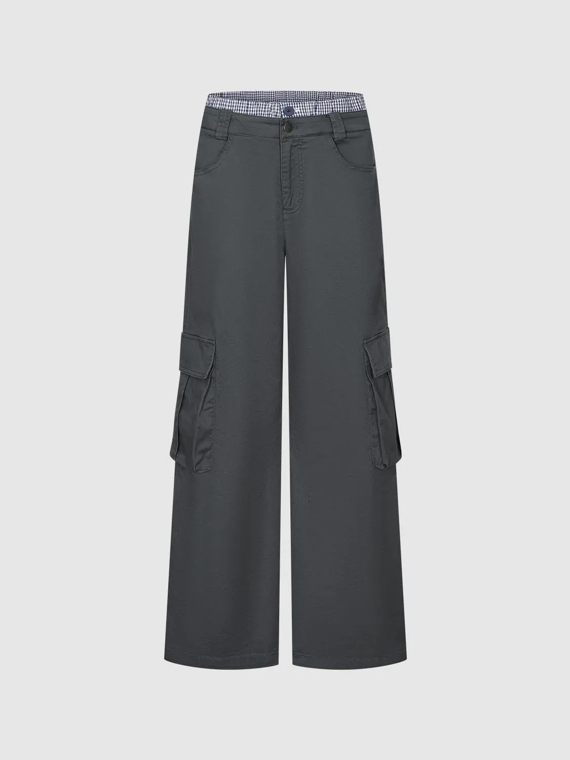 Wide-Leg Cargo Pants sold by Urban Revivo