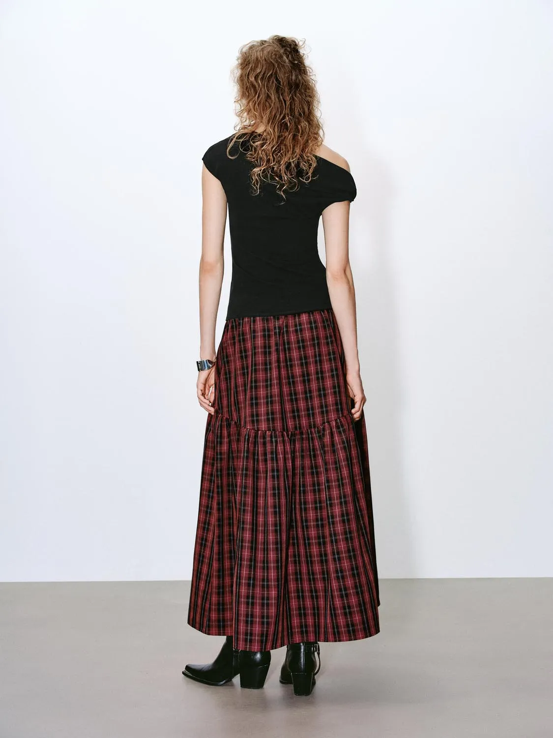 Plaid Maxi Skirts sold by Urban Revivo product image thumbnail 4