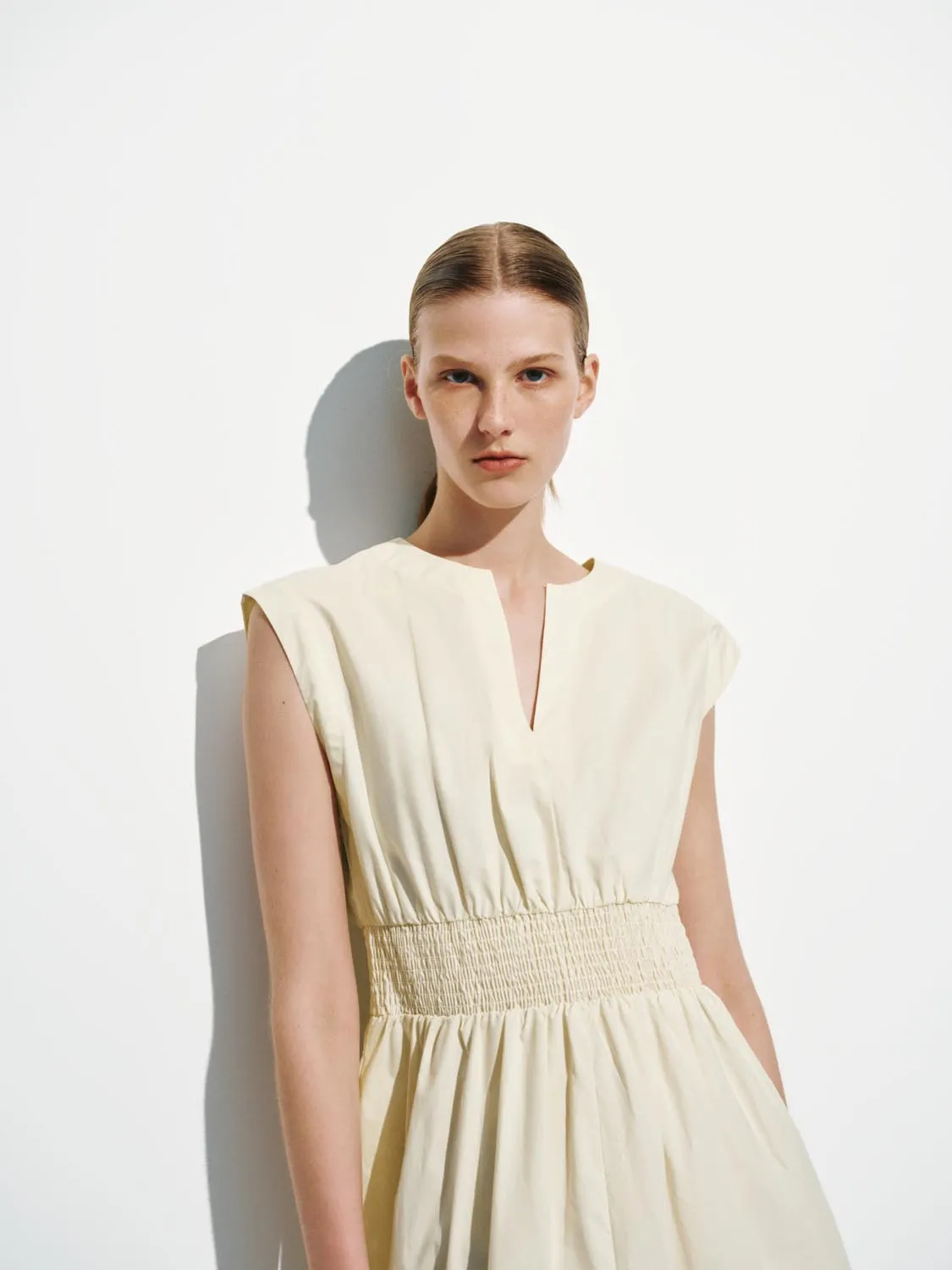 V-Neck Cap Sleeve Skater Dresses sold by Urban Revivo product image thumbnail 3