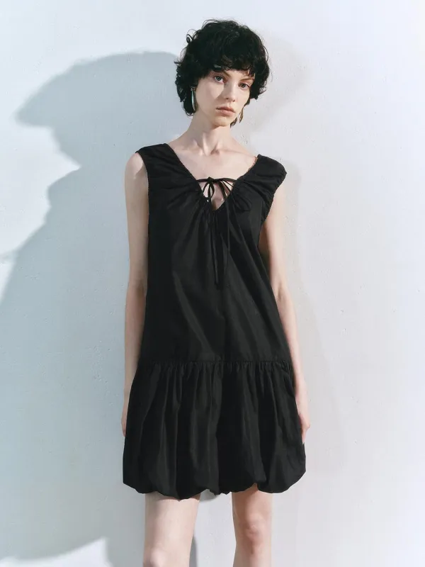 Tie Up Sleeveless Straight Dresses sold by Urban Revivo