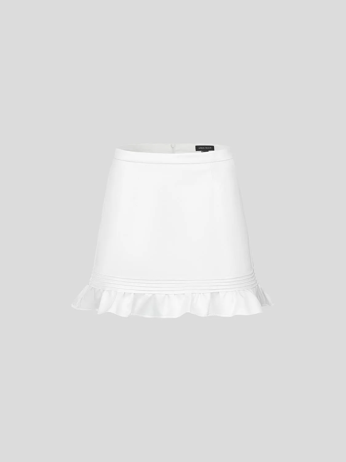 Ruffle Hem Straight Mini Skirts sold by Urban Revivo