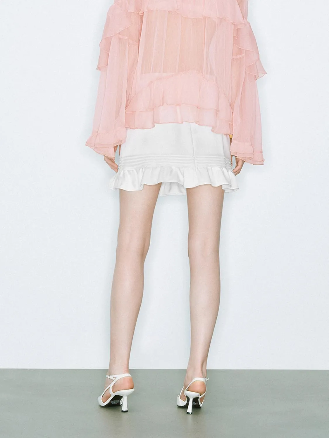 Ruffle Hem Straight Mini Skirts sold by Urban Revivo product image thumbnail 3