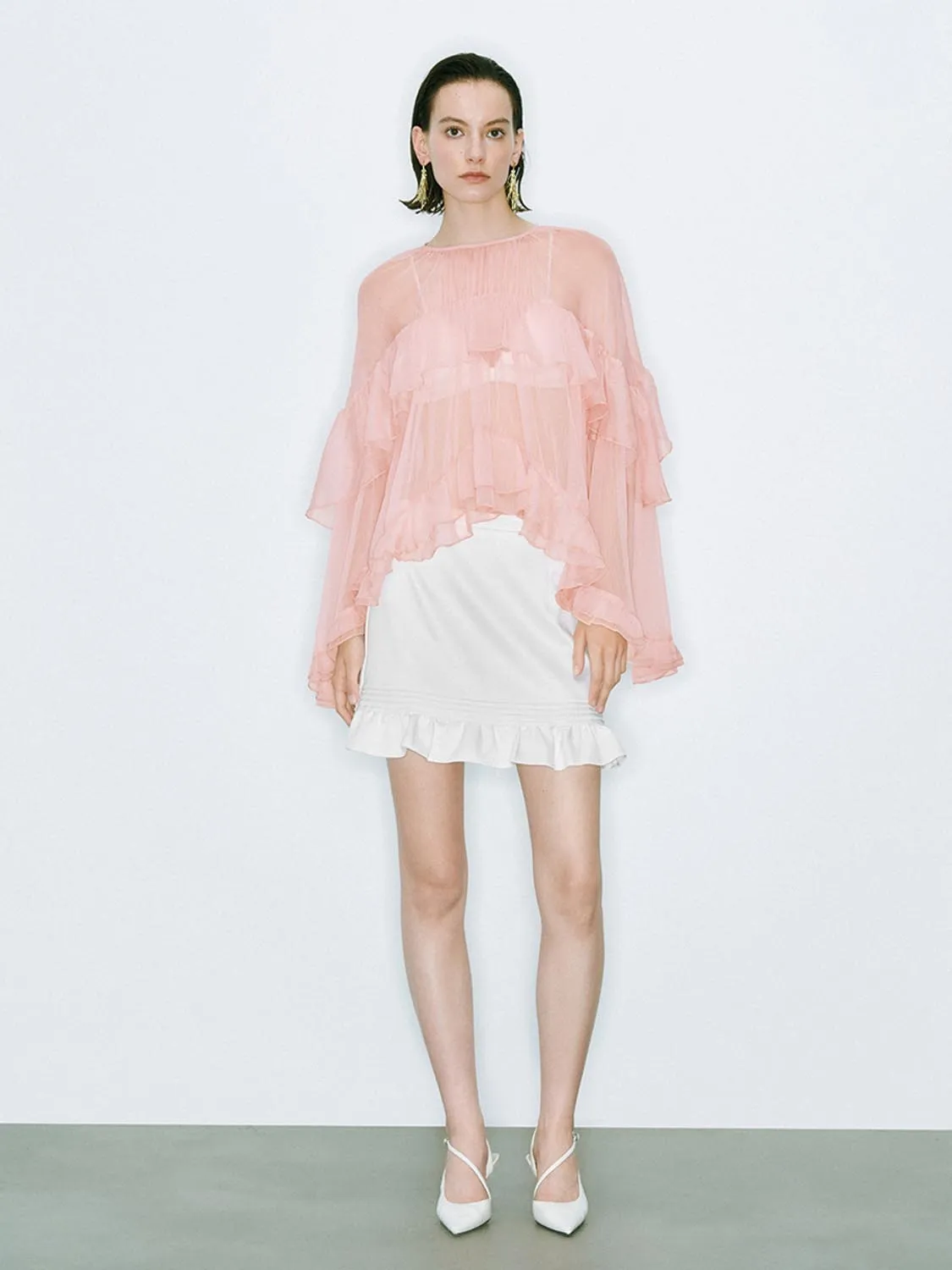 Ruffle Hem Straight Mini Skirts sold by Urban Revivo product image thumbnail 5