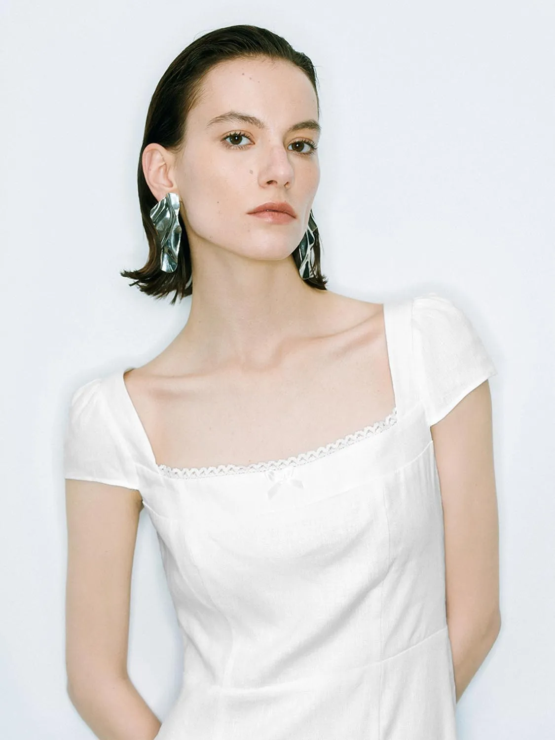 Square Neck A-Line Dresses sold by Urban Revivo product image thumbnail 3