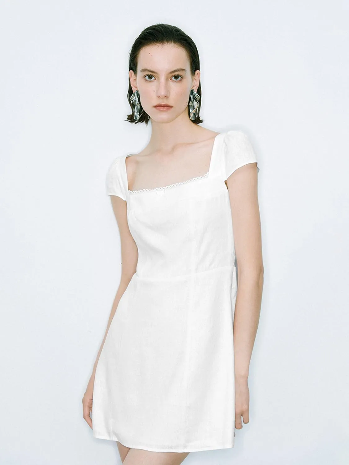 Square Neck A-Line Dresses sold by Urban Revivo