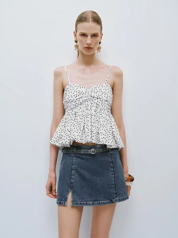 Polka Dot Cami Tops sold by Urban Revivo