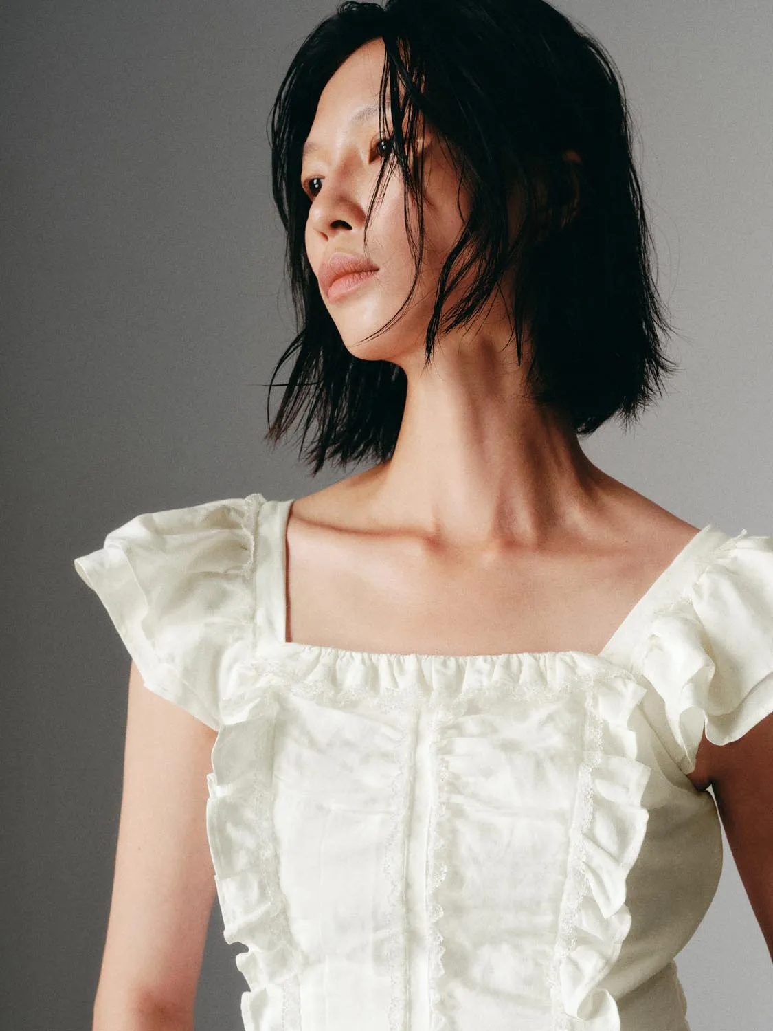 Frilled Overhead Shirts sold by Urban Revivo product image thumbnail 3
