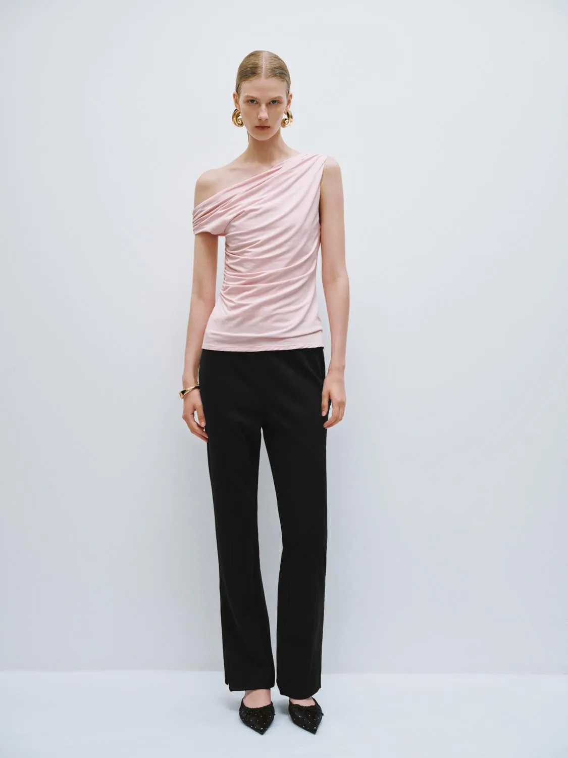 One Shoulder Ruched Tops sold by Urban Revivo product image thumbnail 4