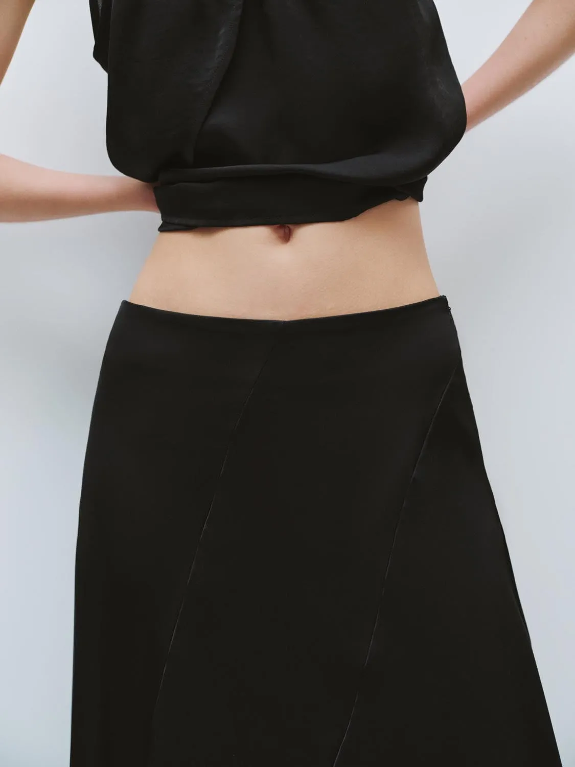 Irregular Lace Hem A-Line Skirts sold by Urban Revivo product image thumbnail 5