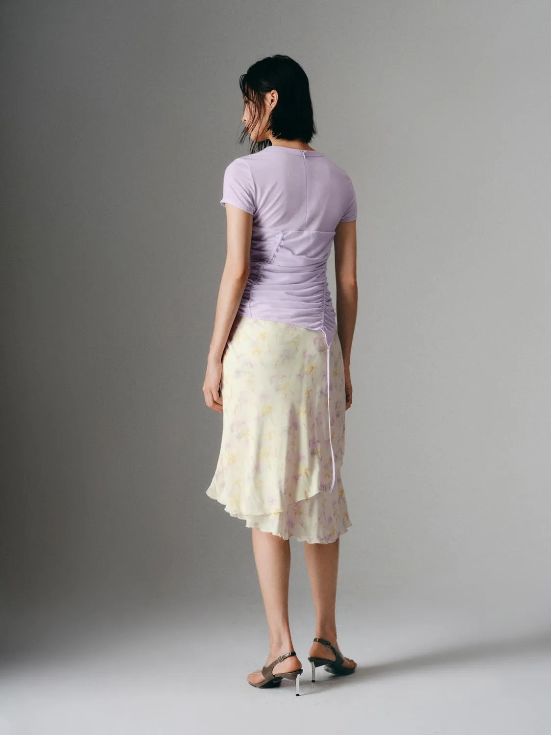 Irregular Floral Fishtail Skirts sold by Urban Revivo product image thumbnail 4