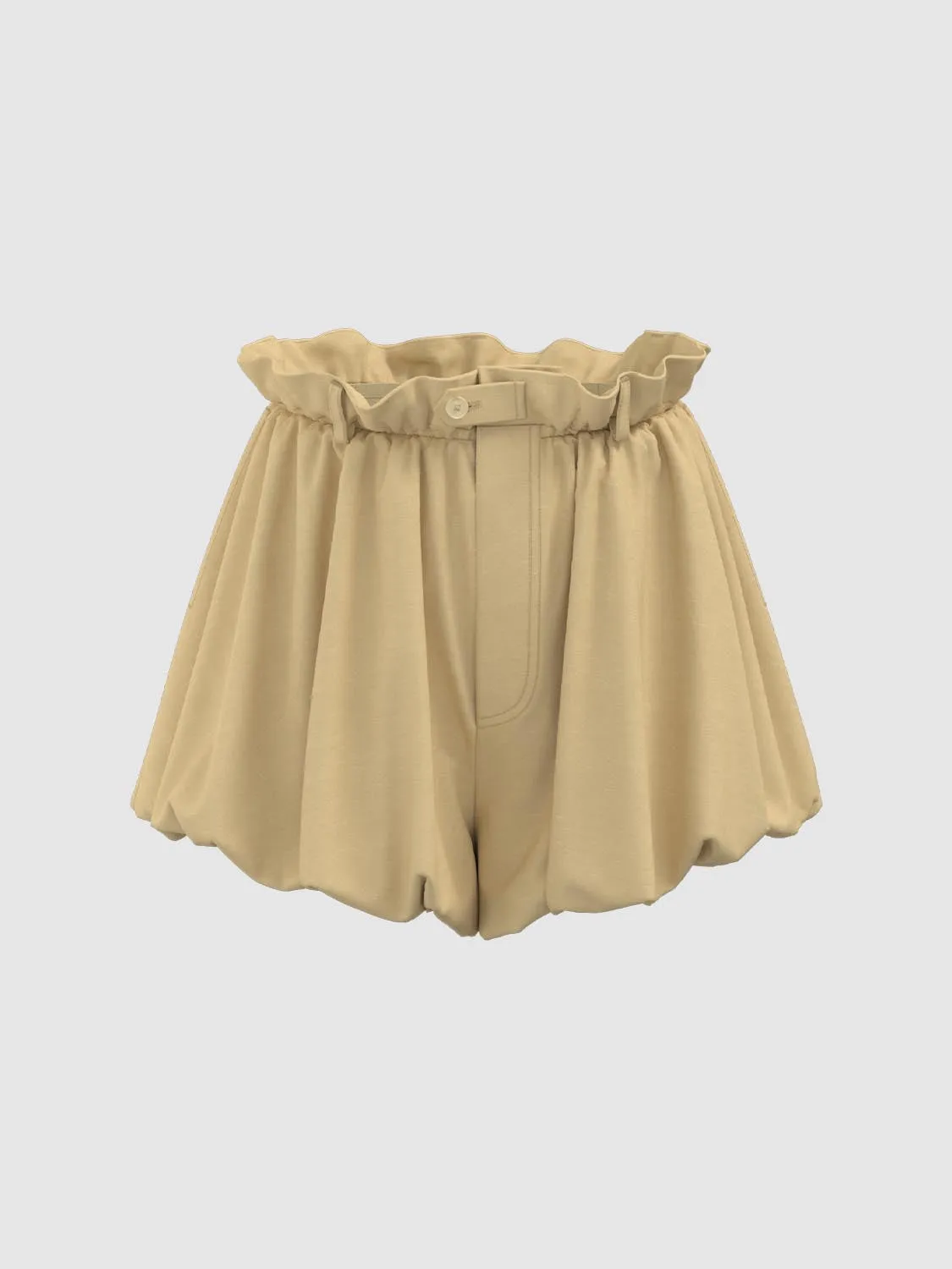 Ruffle Balloon Shorts sold by Urban Revivo