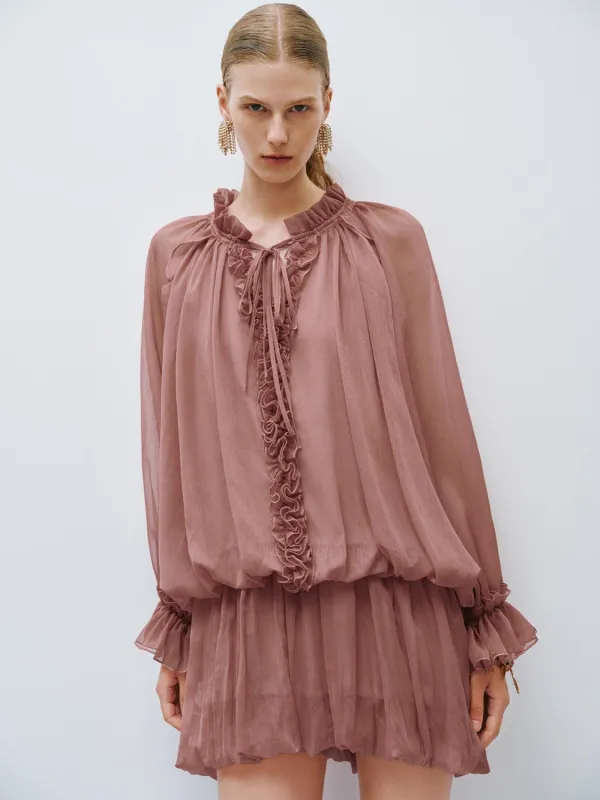 Ruffle Balloon Mini Dresses sold by Urban Revivo