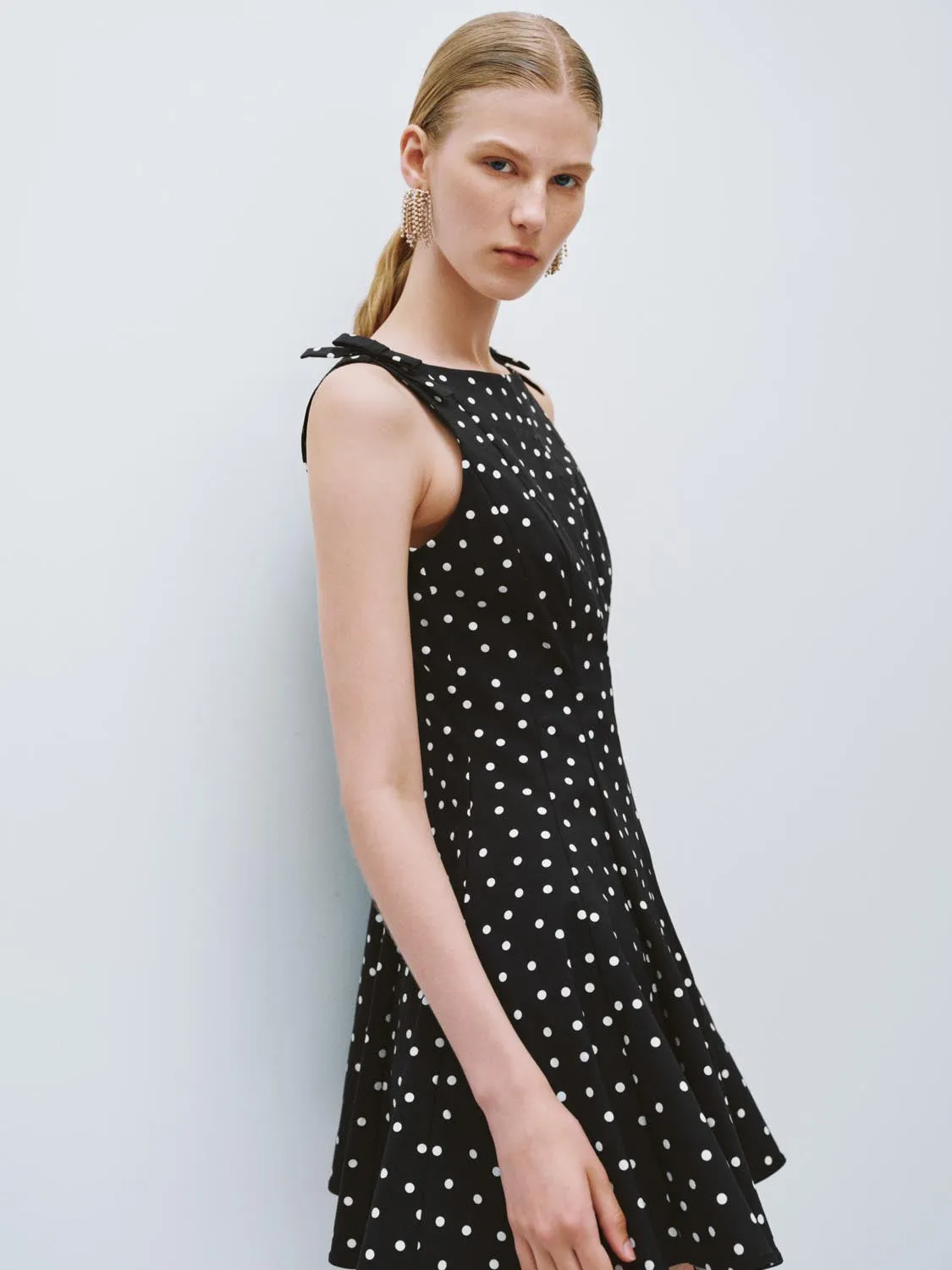 Polka Dot Flared Dresses sold by Urban Revivo product image thumbnail 2