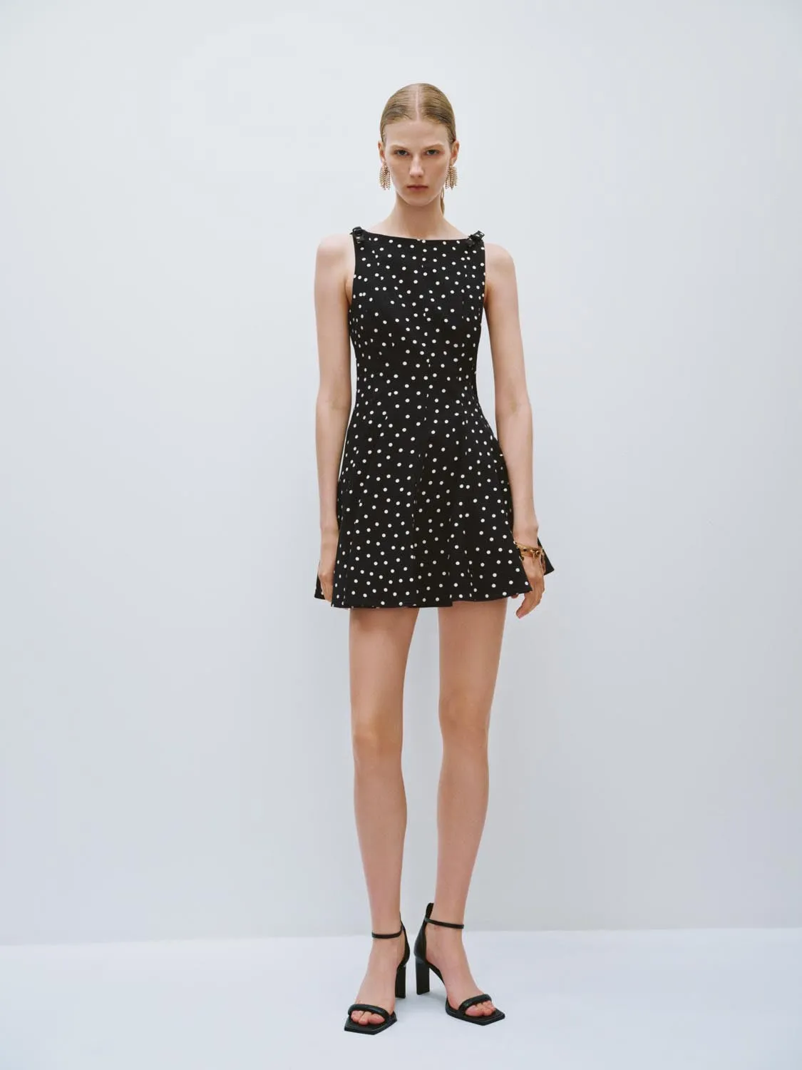 Polka Dot Flared Dresses sold by Urban Revivo product image thumbnail 4