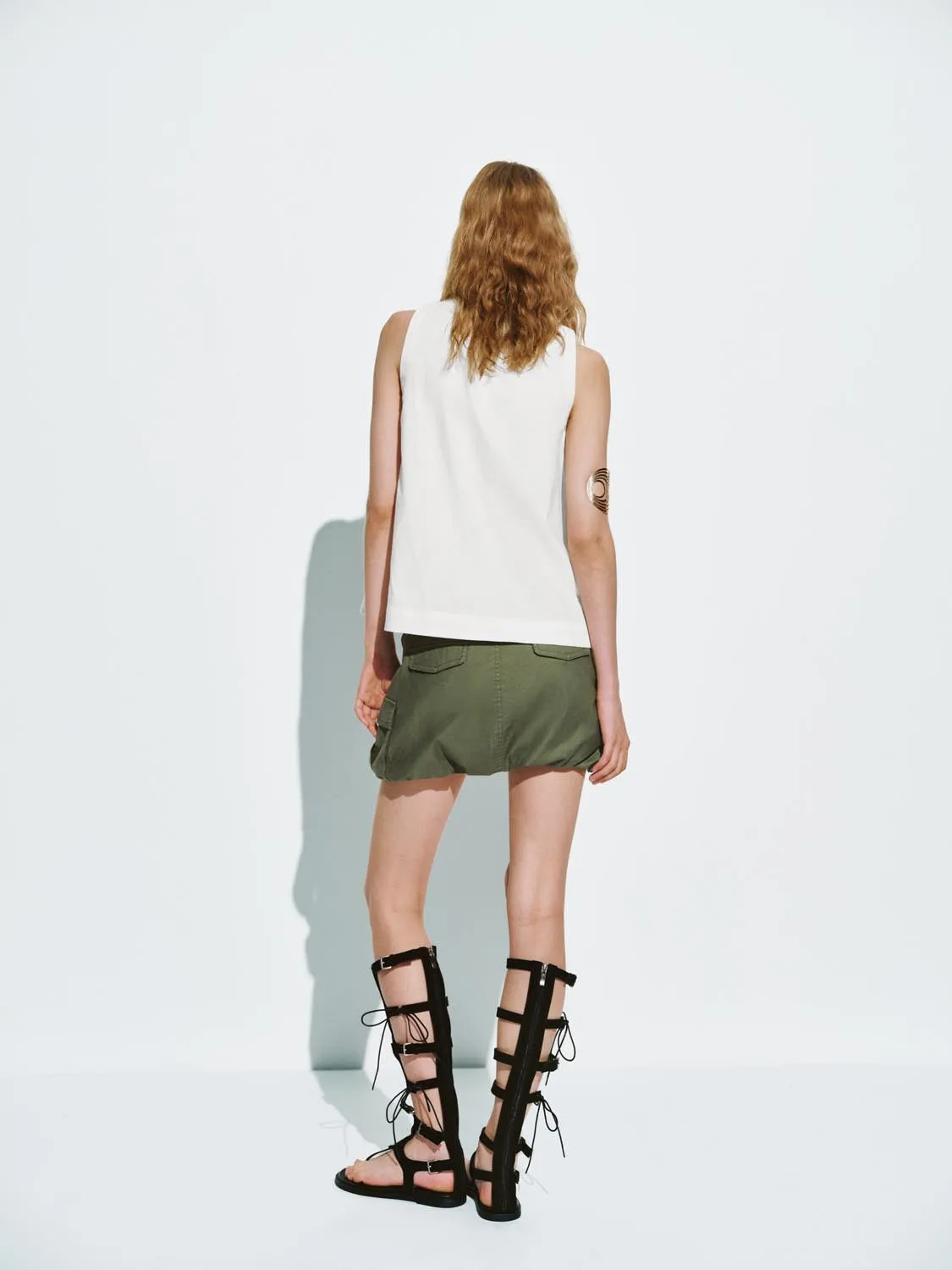 Flap Pocket Straight Mini Skirts sold by Urban Revivo product image thumbnail 4