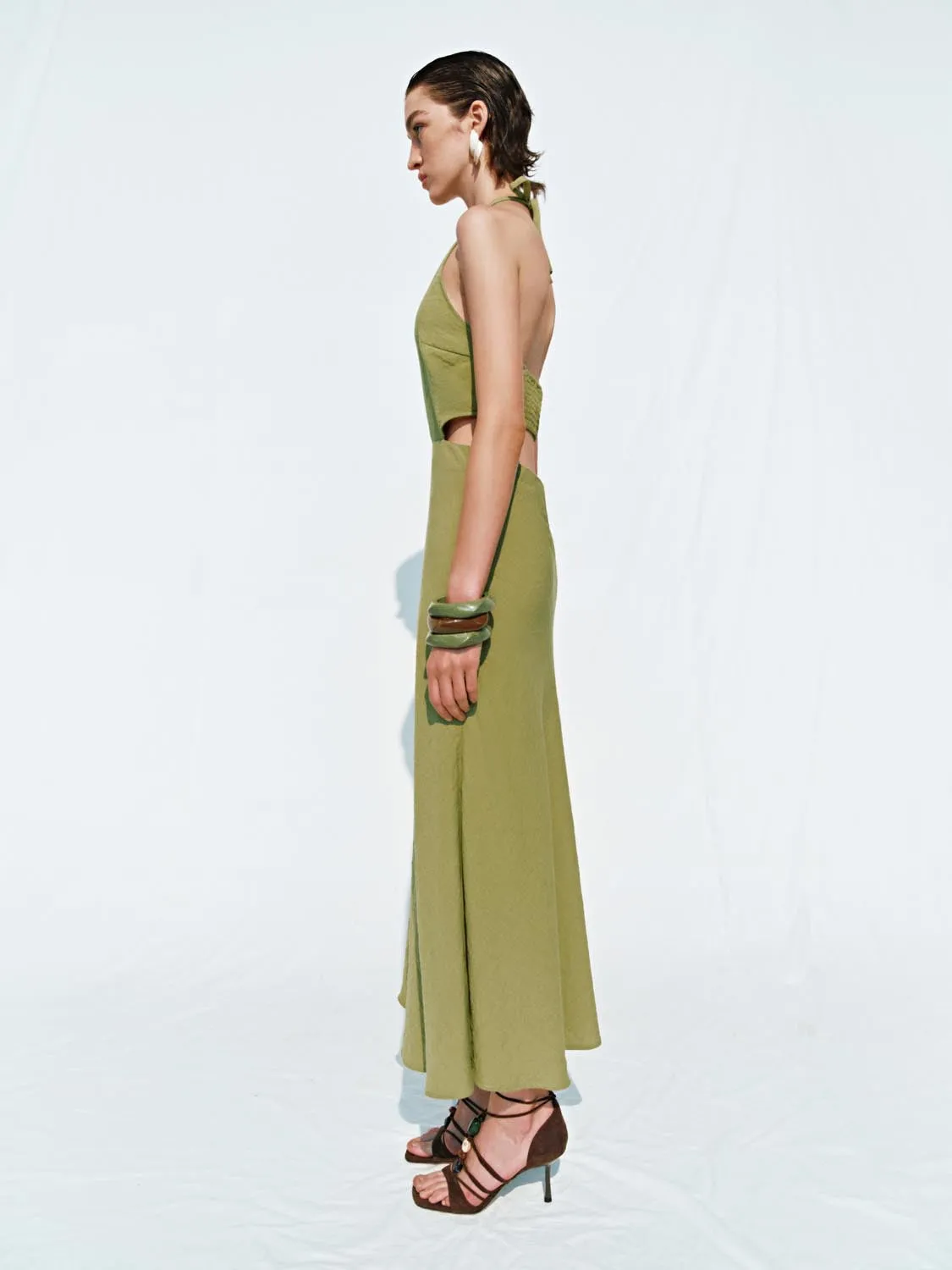 Halter Neck Straight Maxi Dresses sold by Urban Revivo product image thumbnail 5