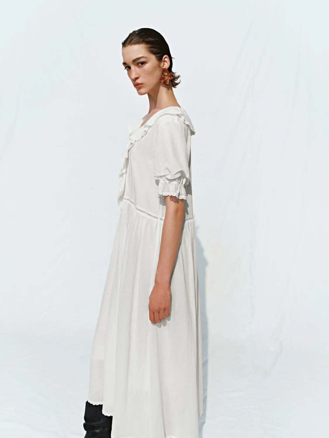 Ruffle A-Line Maxi Dresses sold by Urban Revivo product image thumbnail 2