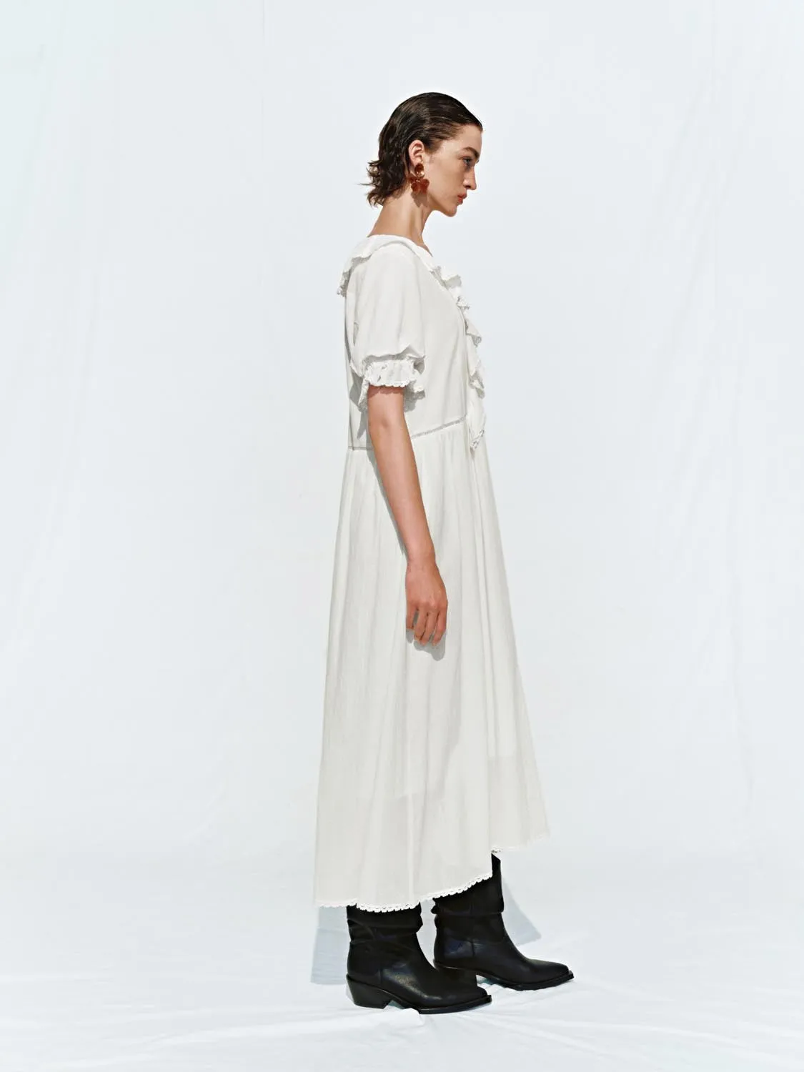 Ruffle A-Line Maxi Dresses sold by Urban Revivo product image thumbnail 5