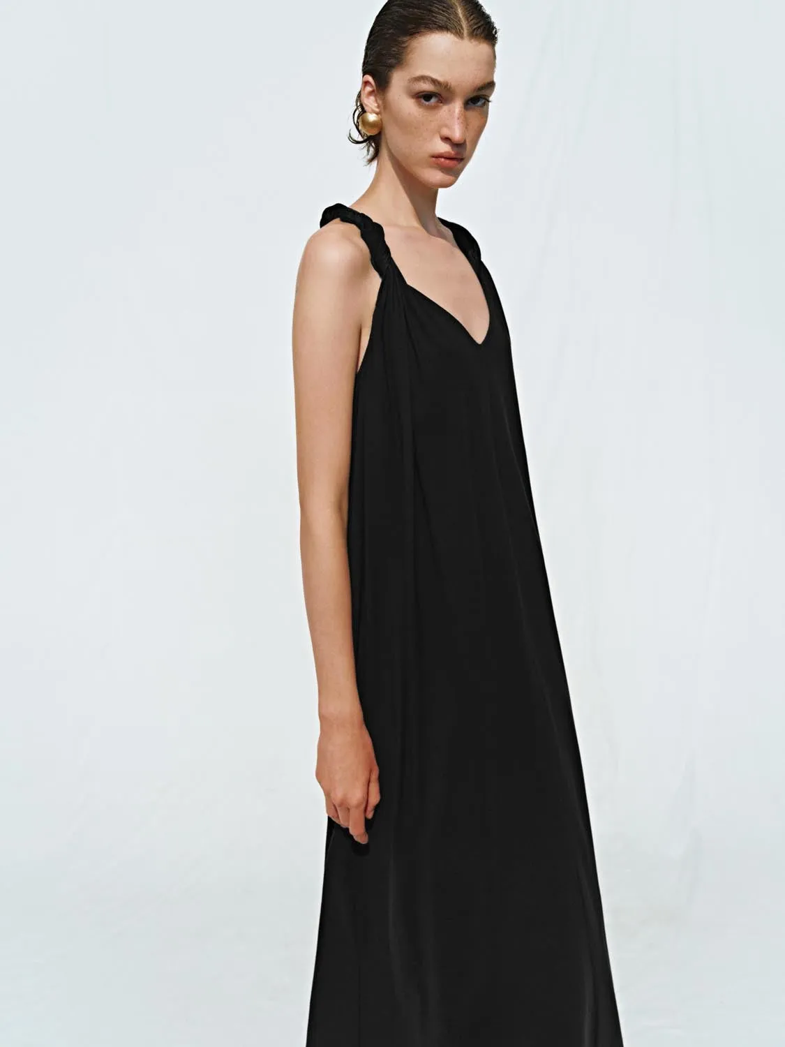 Sleeveless Loose A-Line Maxi Dresses sold by Urban Revivo product image thumbnail 2