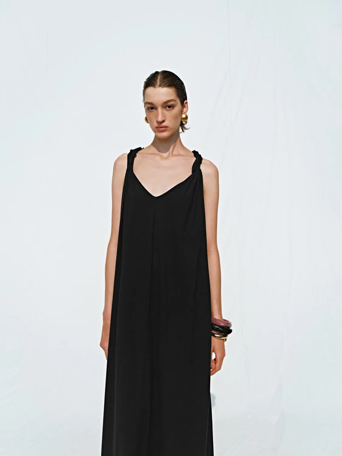 Sleeveless Loose A-Line Maxi Dresses sold by Urban Revivo product image thumbnail 4