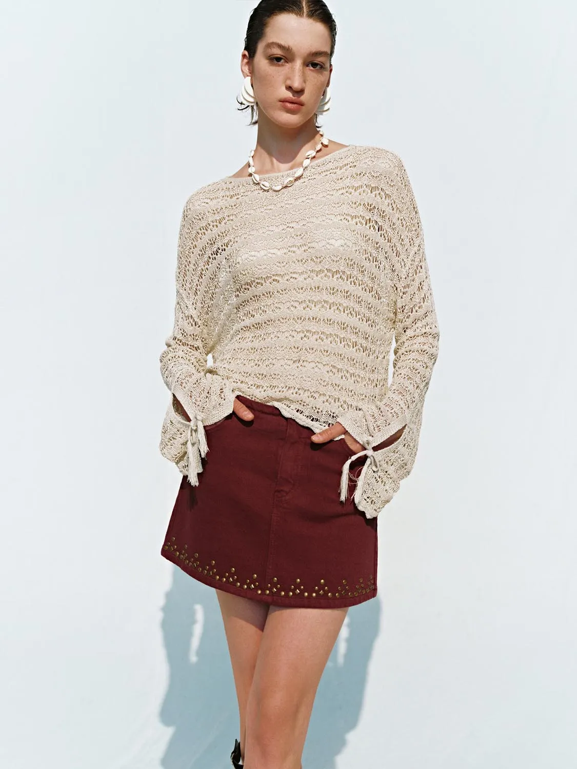 Crochet Knitted T-Shirts sold by Urban Revivo