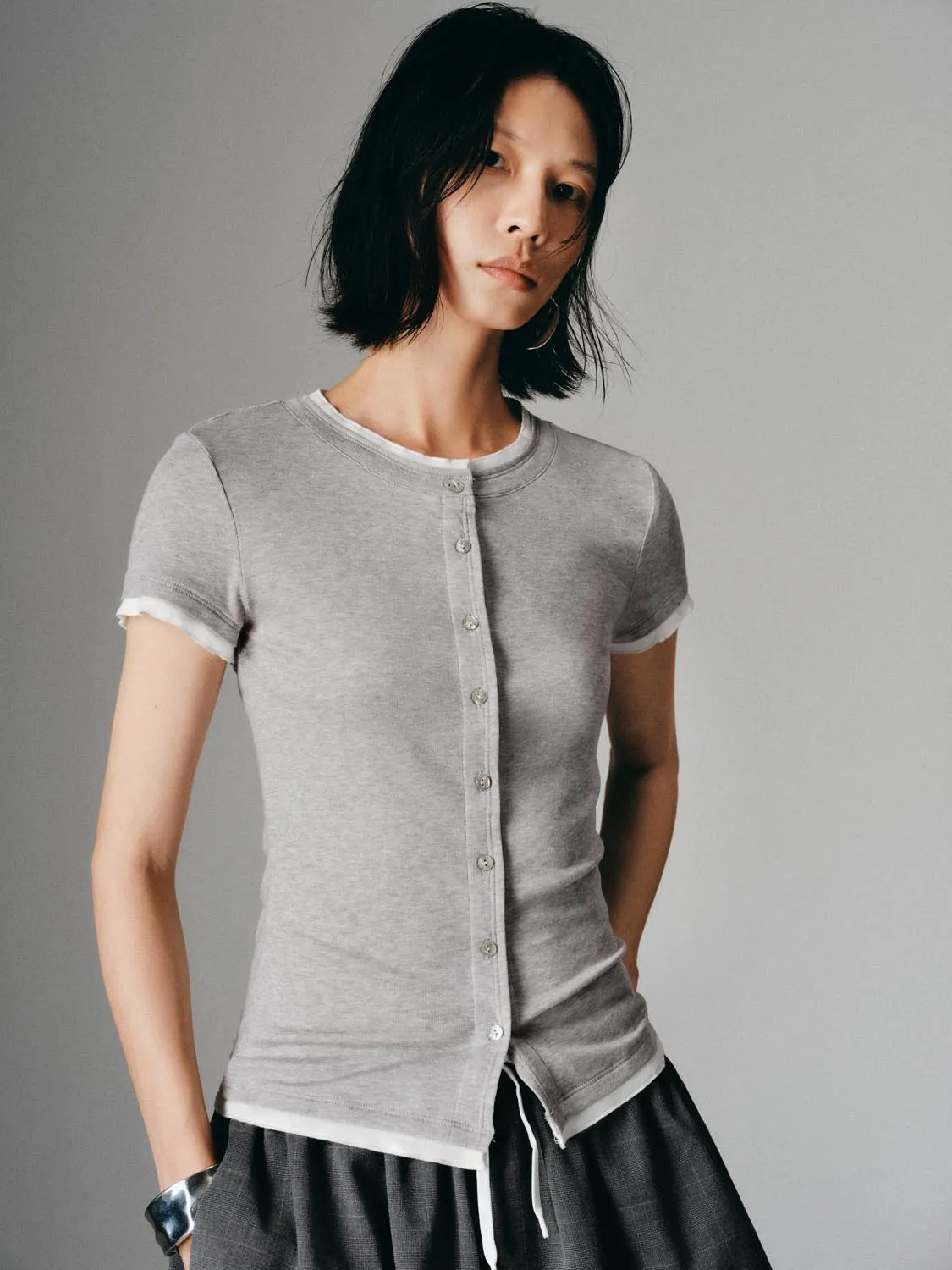 Short Sleeve 2 In 1 Shirts sold by Urban Revivo product image thumbnail 2