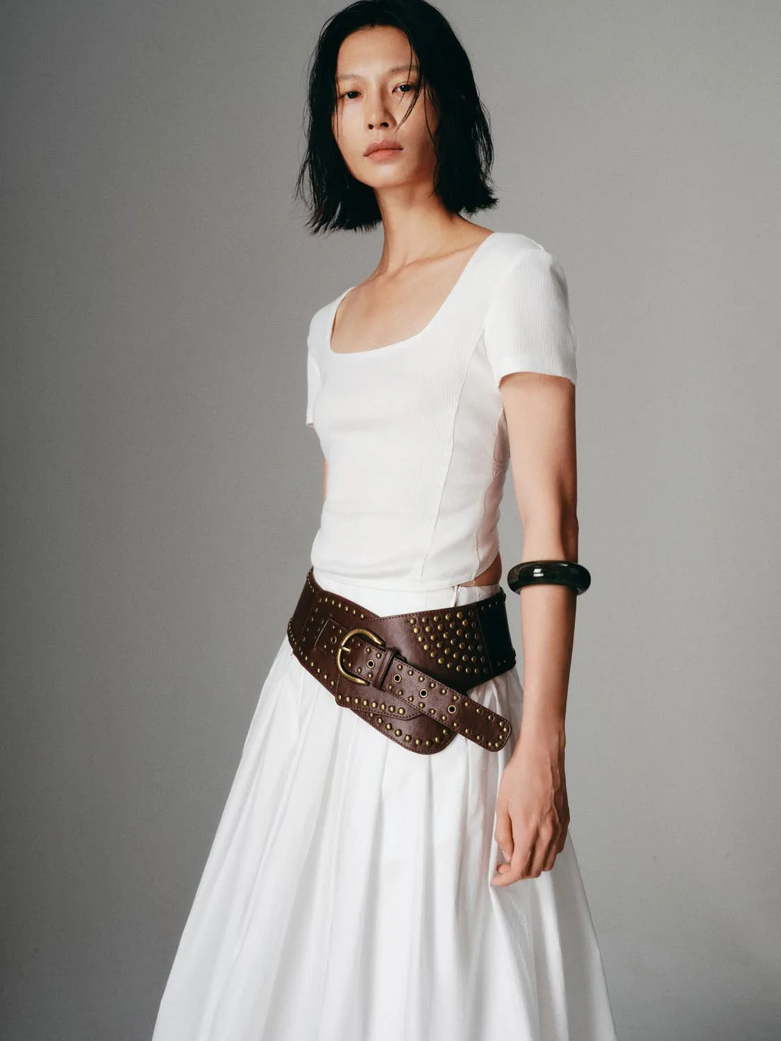 Square Neck T-Shirts sold by Urban Revivo product image thumbnail 2