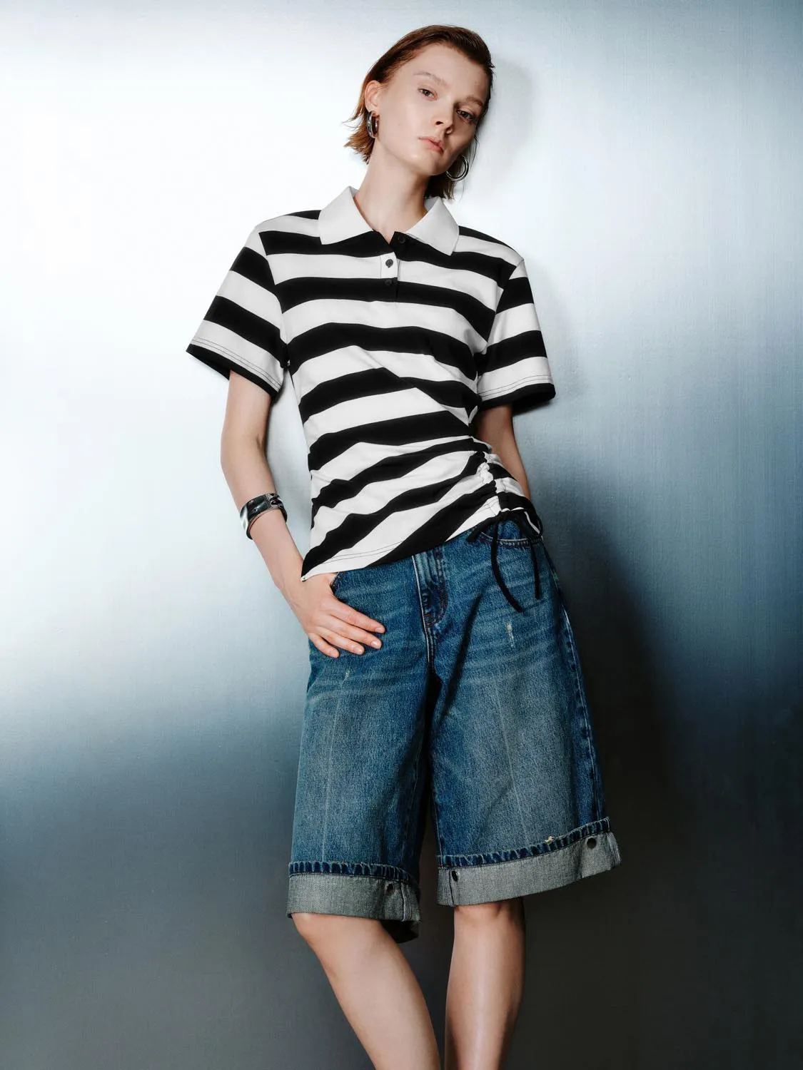 Stripe Polo Shirts sold by Urban Revivo product image thumbnail 2