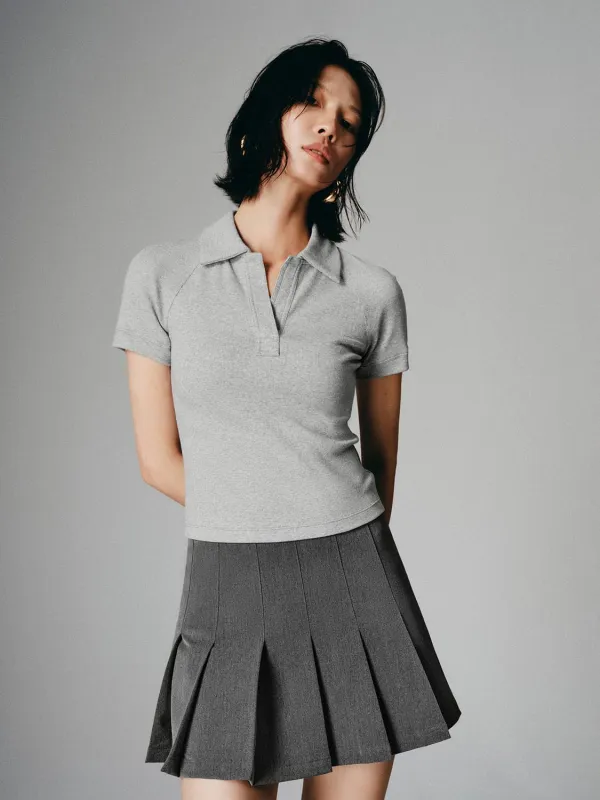 Lapel Short Sleeve T-Shirts sold by Urban Revivo