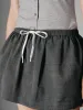 Drawstring A-Line Mini Skirts sold by Urban Revivo