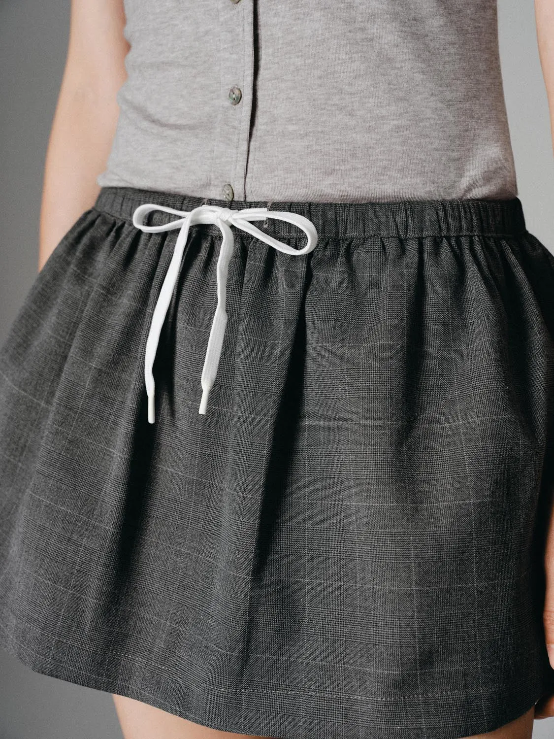 Drawstring A-Line Mini Skirts sold by Urban Revivo product image thumbnail 5