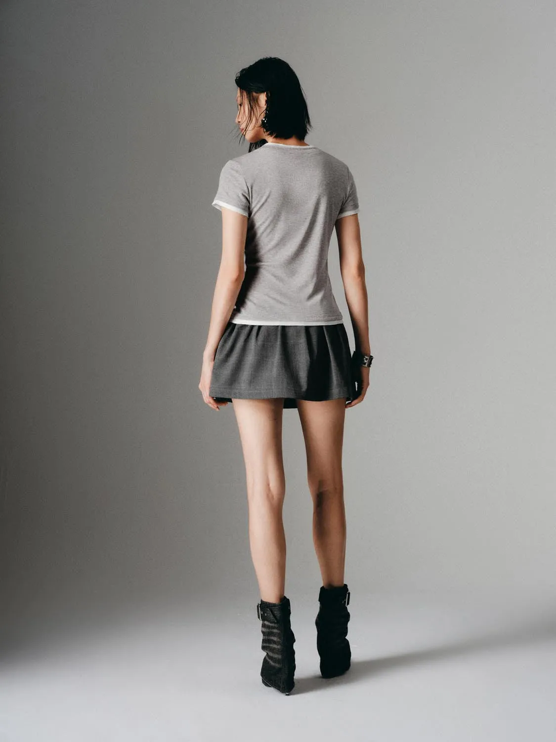 Drawstring A-Line Mini Skirts sold by Urban Revivo product image thumbnail 4