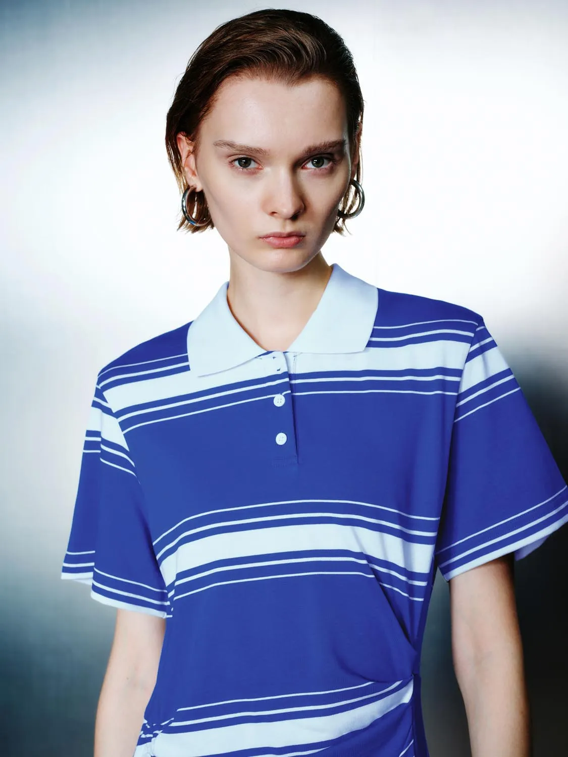 Striped Polo A-Line Dresses sold by Urban Revivo product image thumbnail 3