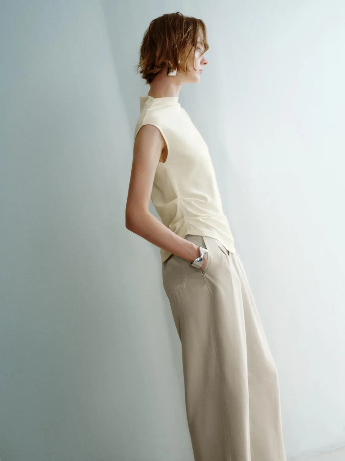 Cap Sleeve Tank Tops sold by Urban Revivo product image thumbnail 2