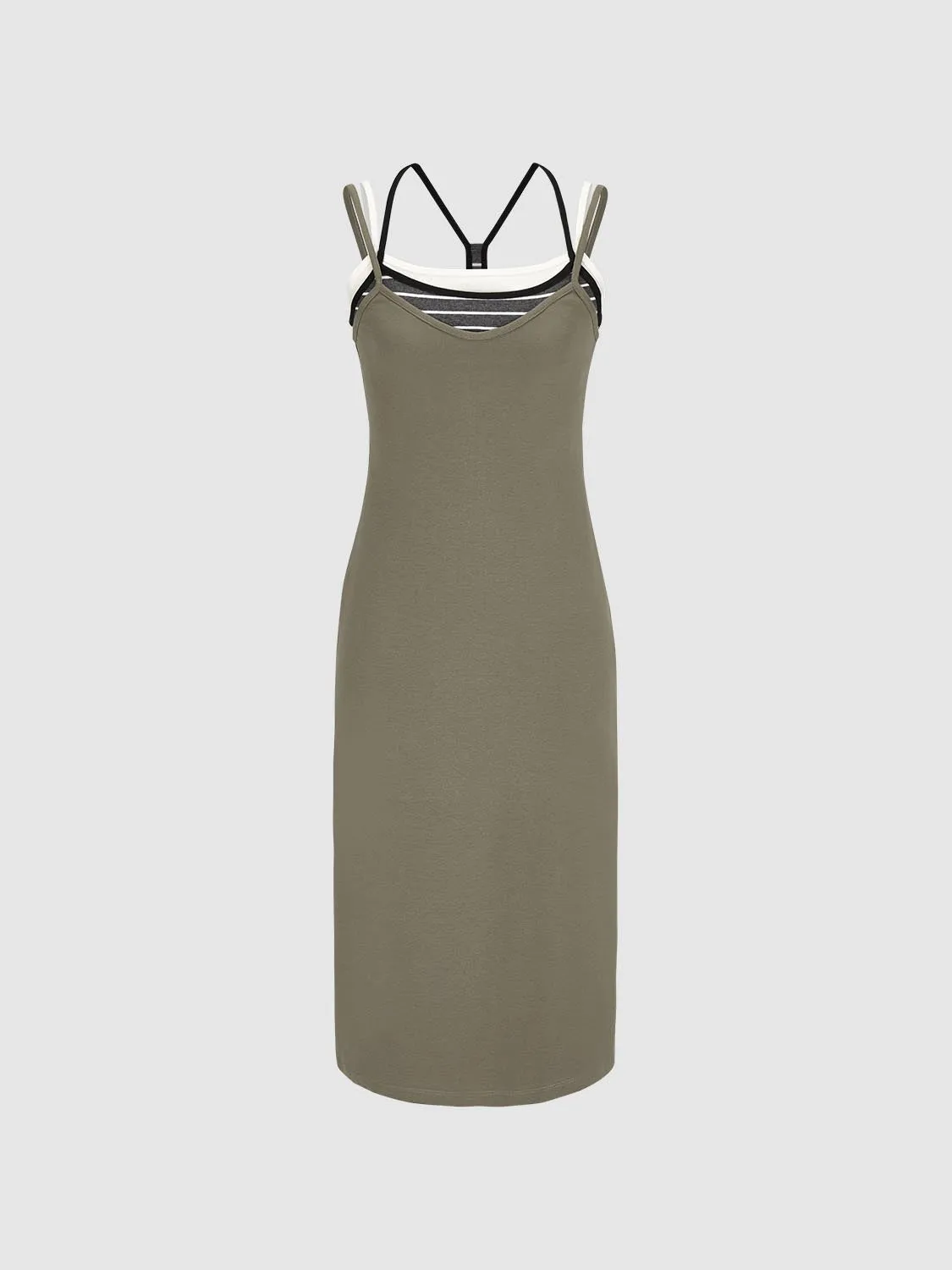 Multi Layered Camisole Skinny-Fit Dresses sold by Urban Revivo product image thumbnail 3