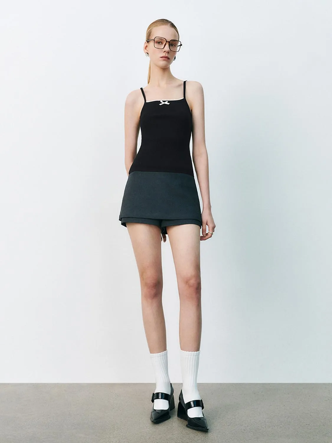 Thin Strap Knitted T-Shirts sold by Urban Revivo product image thumbnail 4