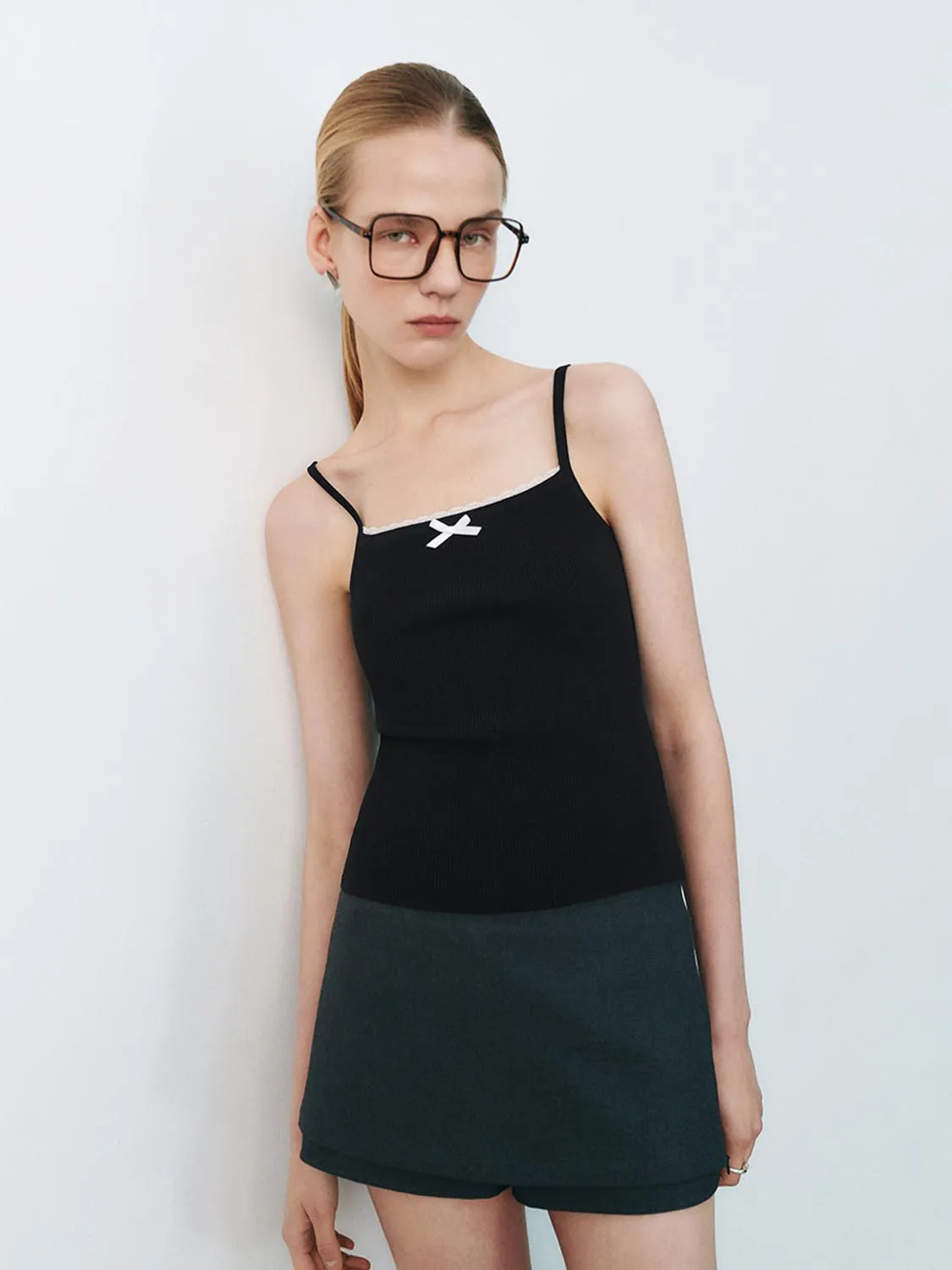 Thin Strap Knitted T-Shirts sold by Urban Revivo product image thumbnail 5