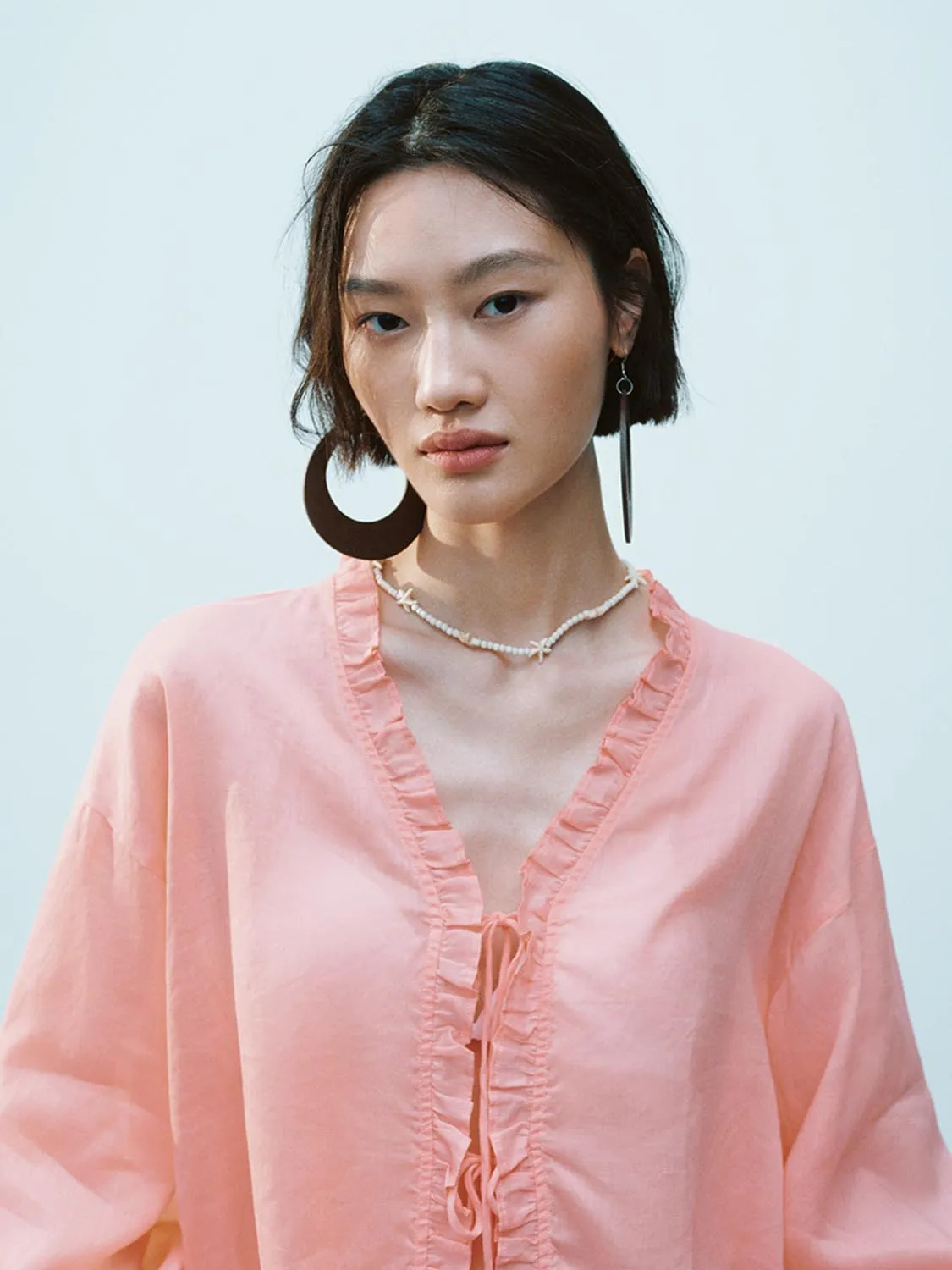 Ruffle Trim Shirts sold by Urban Revivo product image thumbnail 3