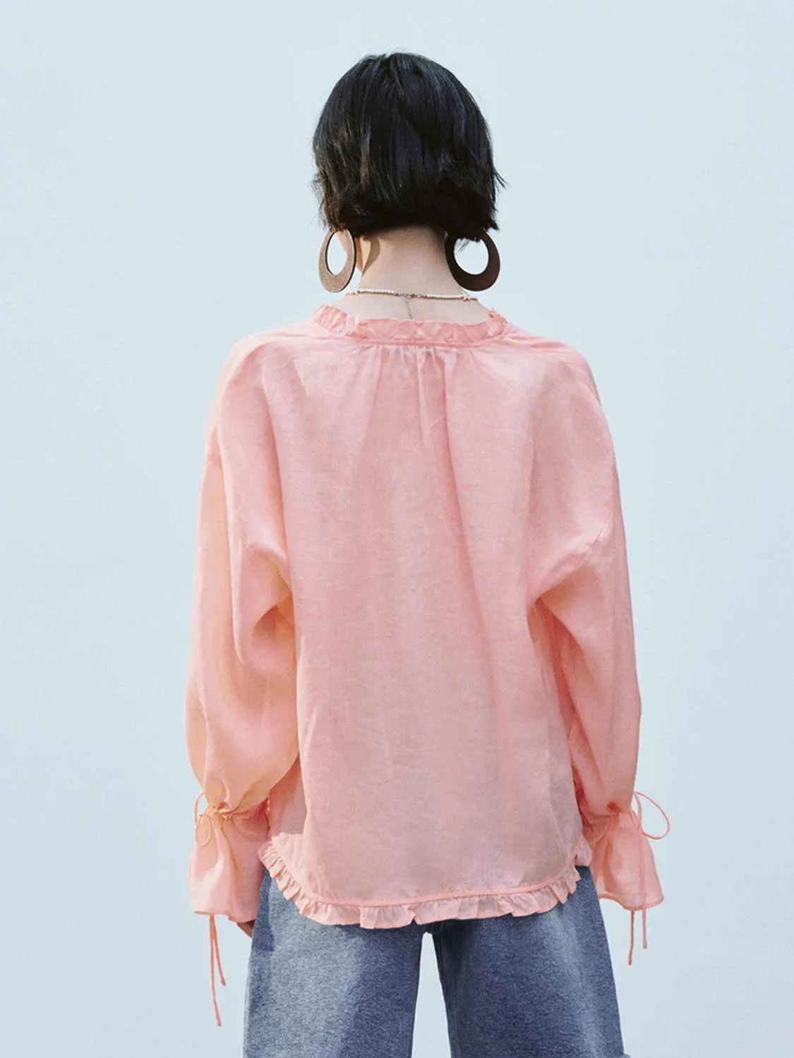 Ruffle Trim Shirts sold by Urban Revivo product image thumbnail 2