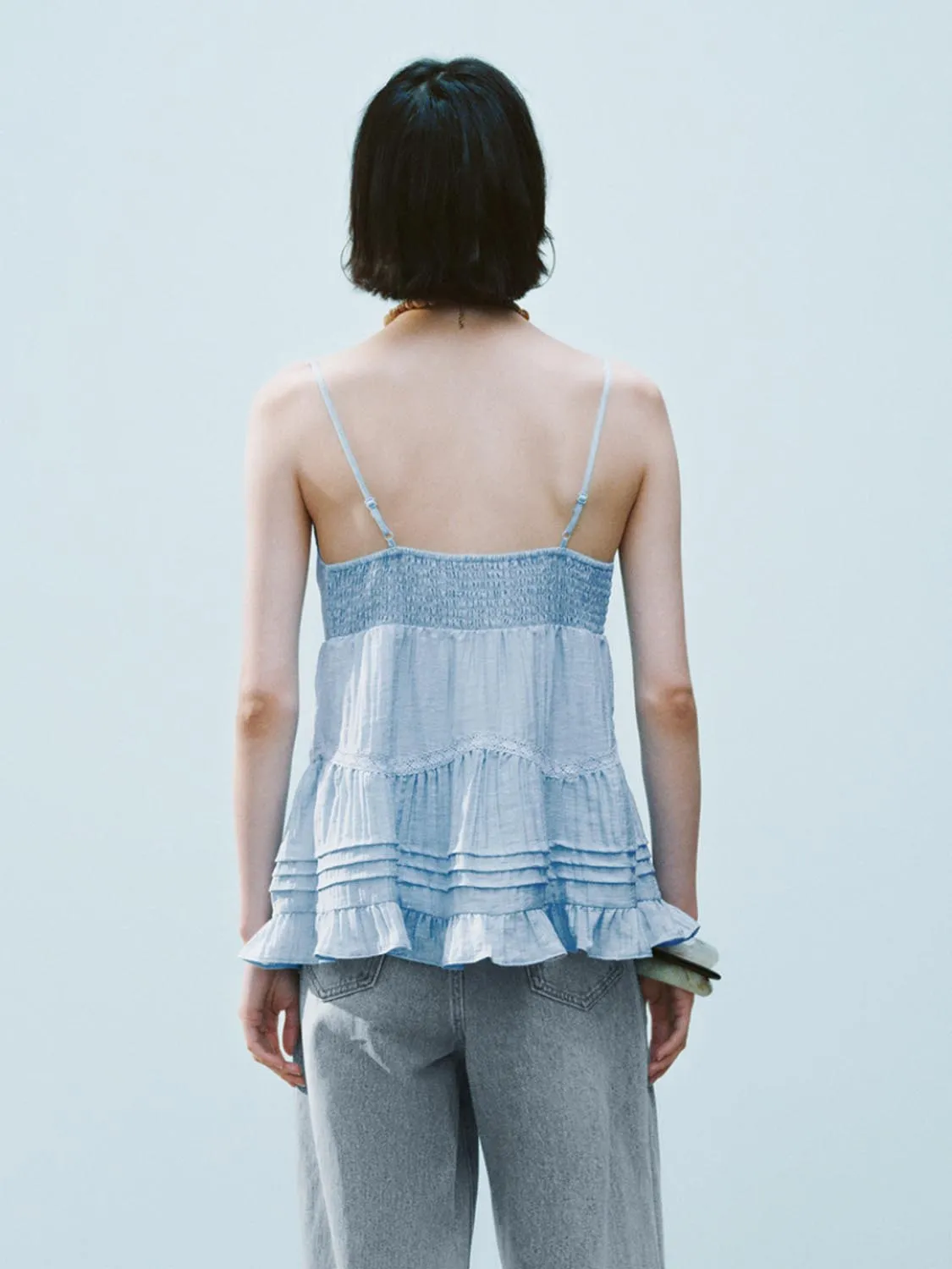 Ruffle Cami Tops sold by Urban Revivo product image thumbnail 2