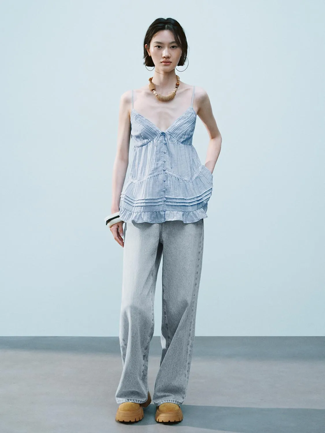 Ruffle Cami Tops sold by Urban Revivo product image thumbnail 4