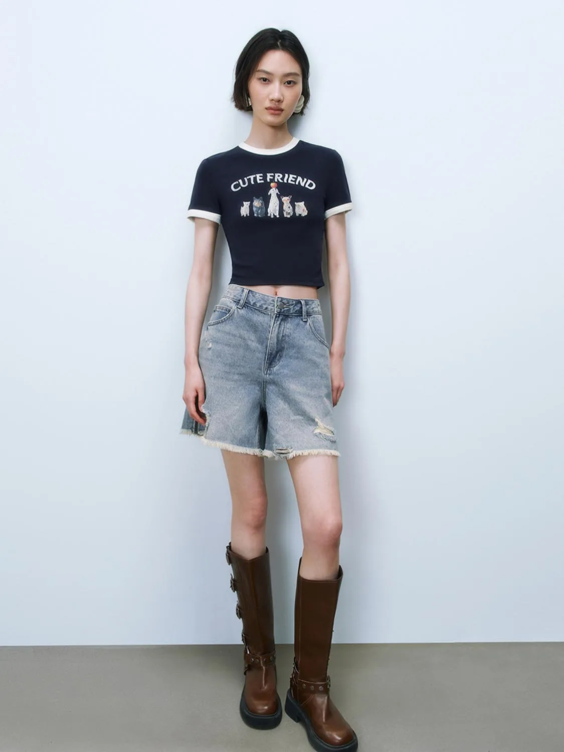 Leisure Denim Shorts sold by Urban Revivo product image thumbnail 5