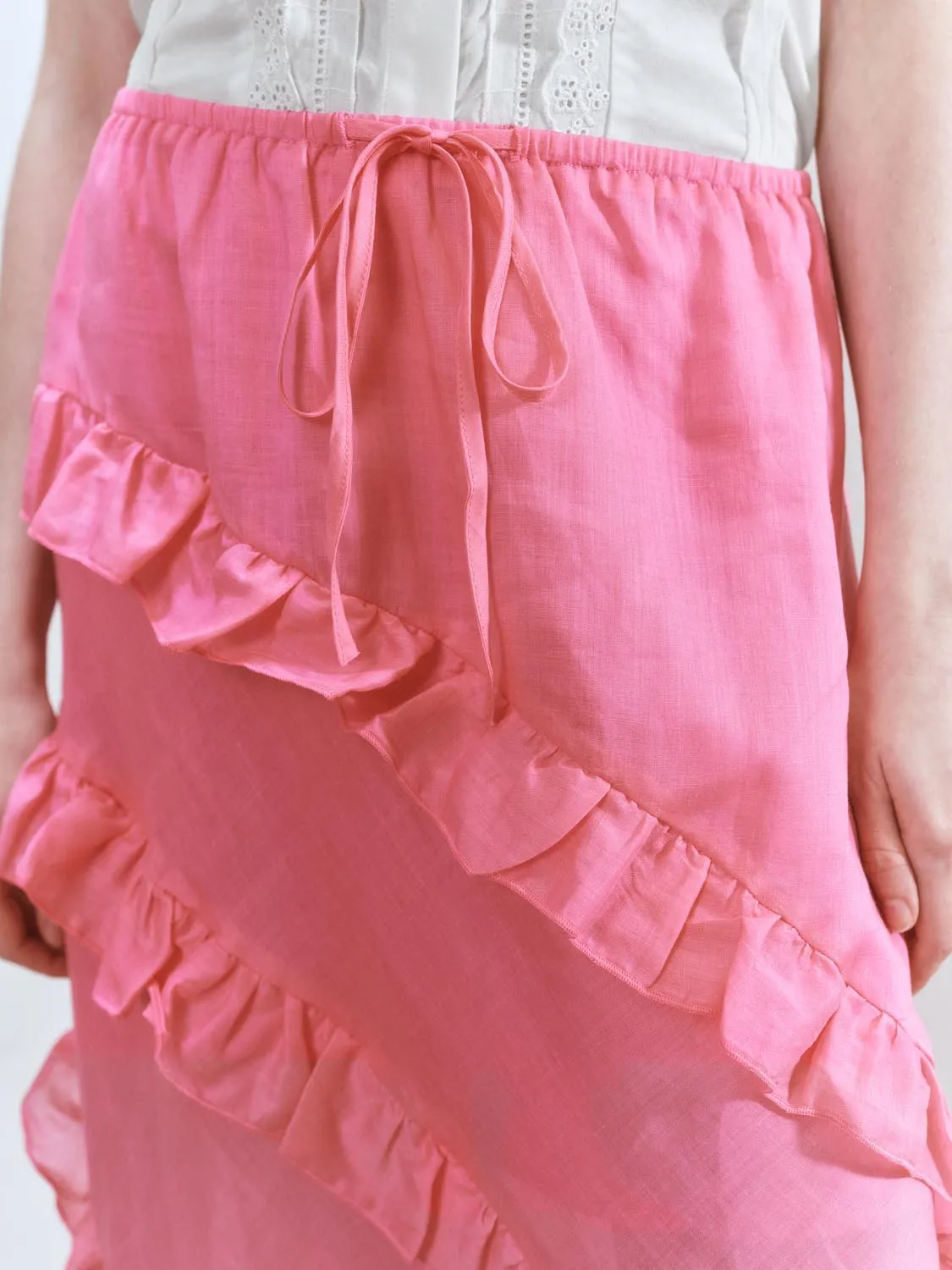 Ruffle Irregular Hem A-Line Skirts sold by Urban Revivo product image thumbnail 5