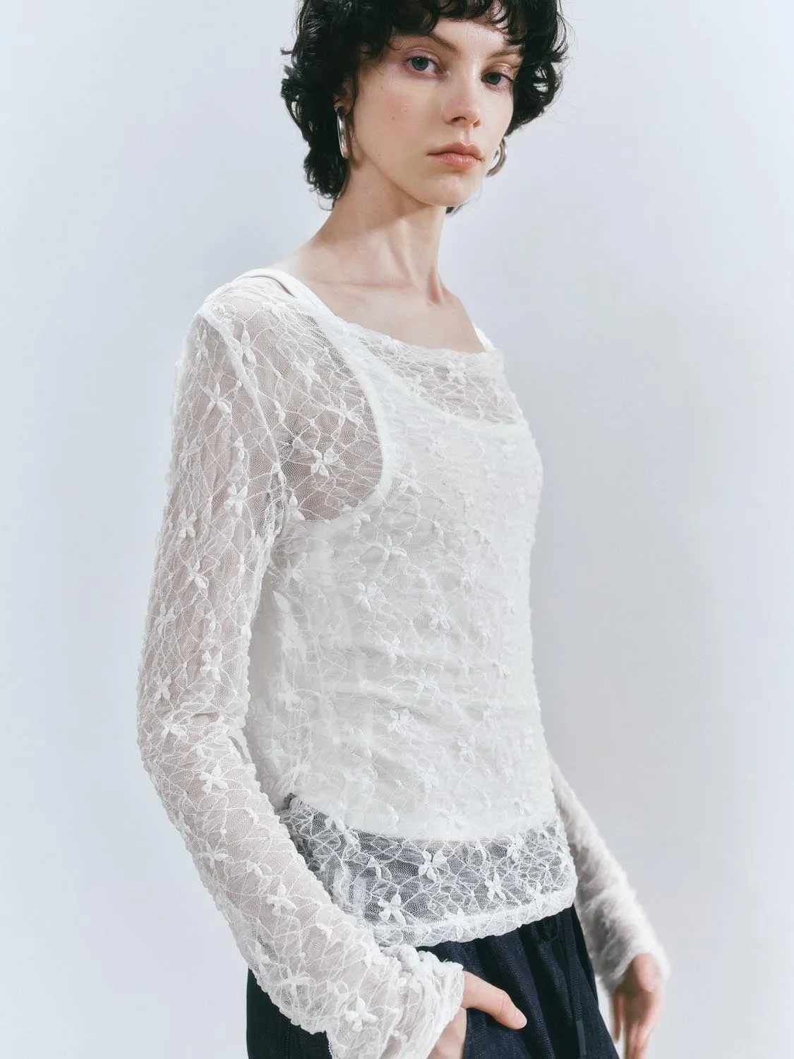 Textured Long Sleeve T-Shirts sold by Urban Revivo product image thumbnail 2