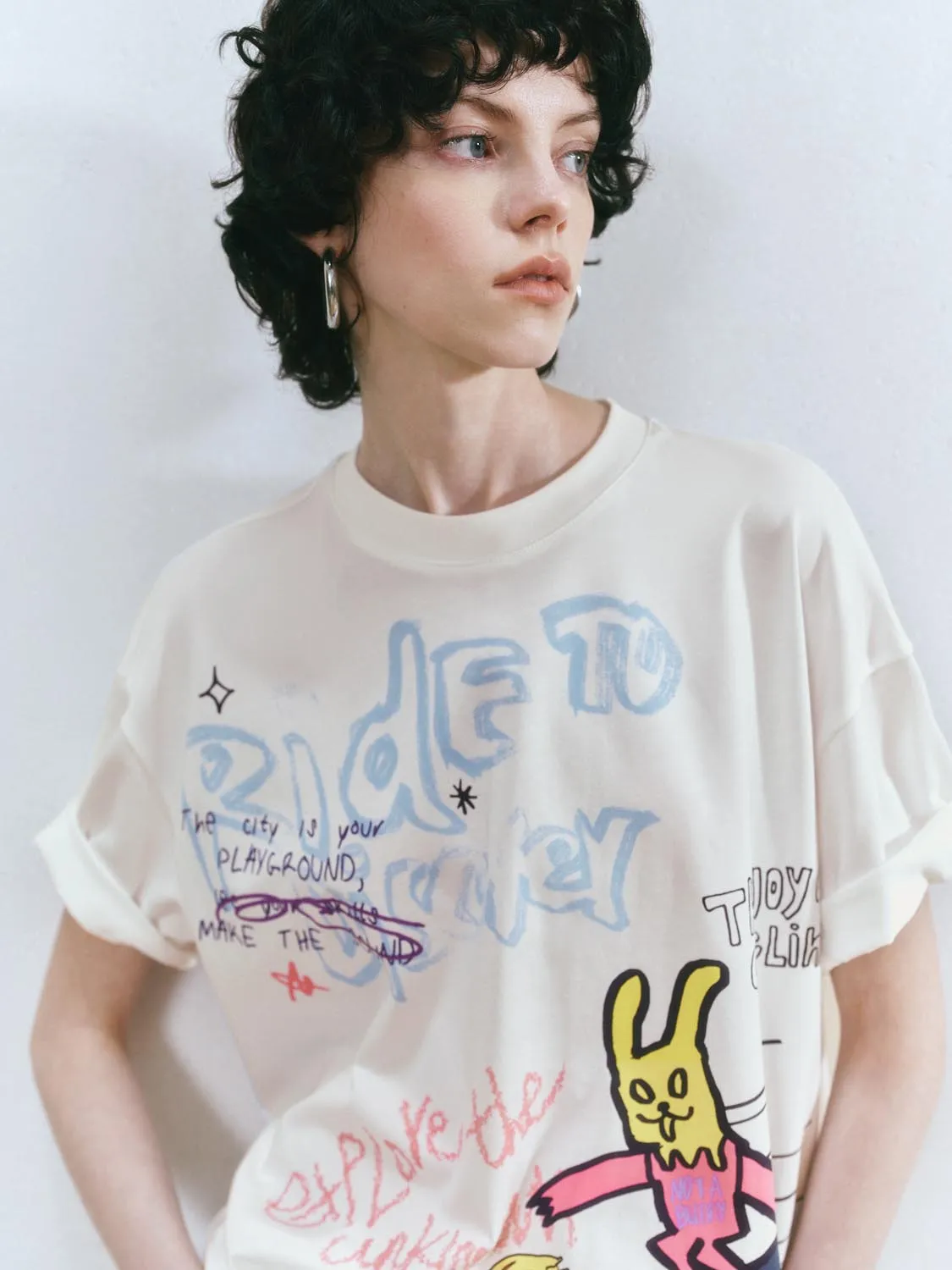 Printed Short Sleeve T-Shirts sold by Urban Revivo product image thumbnail 3